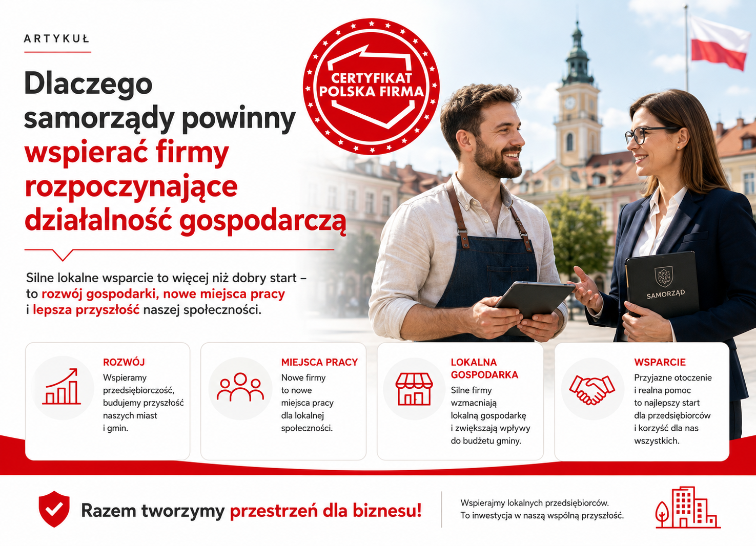 Dlaczego samorządy powinny wspierać nowe firmy – grafika artykułu