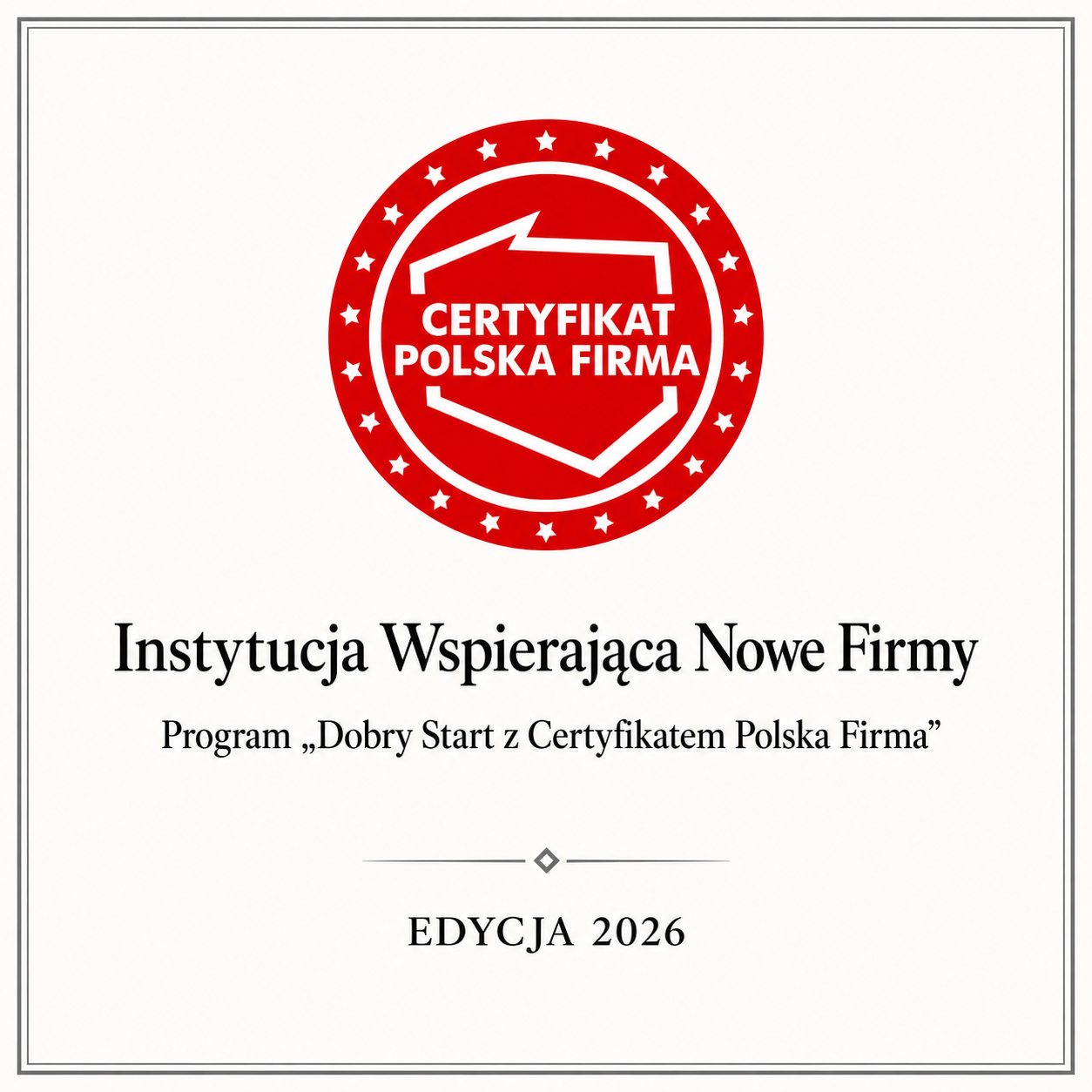 Oznaczenie Instytucja Wspierająca Nowe Firmy